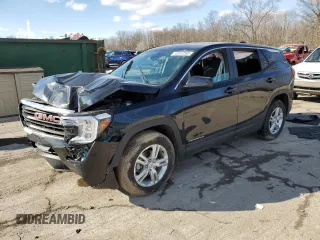 2023 GMC Terrain SLE with VIN 3GKALMEG6PL226487, listed as a Copart auction lot 43972505 with 37,970 mi miles and Salvage Title. Bid and sale history available at carsss.com. Image 1.