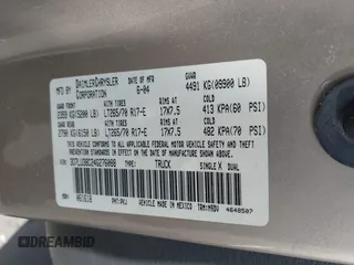 2004 Dodge 3500 ST with VIN 3D7LU38C24G276088, listed as a IAAI auction lot 41969955 with 243,373 mi miles. Bid and sale history available at carsss.com. Image 9.