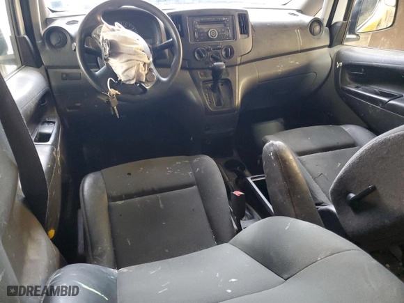 2015 Nissan NV200 S with VIN 3N6CM0KN3FK713290, listed as a Copart auction lot 66185494 with 0 miles and Salvage Title. Bid and sale history available at carsss.com. Image 8.