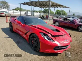 2019 Chevrolet Corvette 3LT with VIN 1G1YF2D73K5117509, listed as a Copart auction lot 74148224 with 67,064 mi miles and Salvage Title. Bid and sale history available at carsss.com. Image 10.