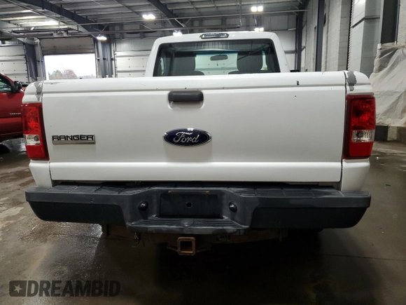 2011 Ford Ranger XL with VIN 1FTKR1AD4BPA35303, listed as a Copart auction lot 53551725 with 198,486 mi miles and Salvage Title. Bid and sale history available at carsss.com. Image 6.