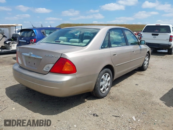2001 Toyota Avalon XL w/Bucket Seats with VIN 4T1BF28B61U185881, listed as a IAAI auction lot 42138345 with 242,195 mi miles. Bid and sale history available at carsss.com. Image 4.