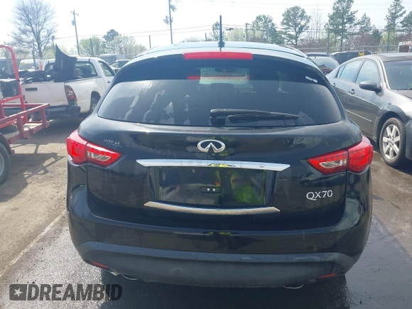 2017 Infiniti QX70 with VIN JN8CS1MW0HM414433, listed as a IAAI auction lot 41791003 with 105,946 mi miles and . Bid and sale history available at DreamBid. Image 16.