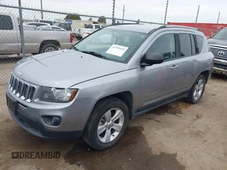 2016 Jeep Compass Sport with VIN 1C4NJDBB8GD780146, listed as a IAAI auction lot 41792416 with 127,548 mi miles. Bid and sale history available at carsss.com. Image 18.