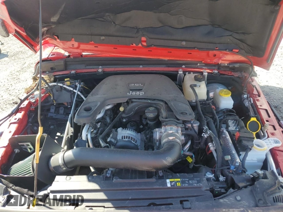 2020 Jeep Wrangler Sport with VIN 1C4GJXAG9LW207584, listed as a Copart auction lot 72312324 with Not provided miles and Salvage title. Bid and sale history available at DreamBid. Image 12.