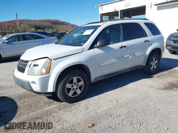 2005 Chevrolet Equinox LS with VIN 2CNDL23F756058315, listed as a IAAI auction lot 40744047 with 103,387 mi miles. Bid and sale history available at carsss.com. Image 2.