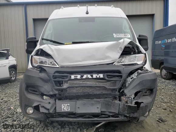 2025 Ram ProMaster Cargo Van Tradesman with VIN 3C6LRVDG5SE512703, listed as a Copart auction lot 43508015 with 0 mi miles and Clean Title. Bid and sale history available at carsss.com. Image 12.