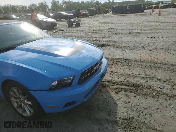 2010 Ford Mustang V6 with VIN 1ZVBP8EN4A5145597, listed as a Copart auction lot 57569444 with 40,073 mi miles and Salvage Title. Bid and sale history available at carsss.com. Image 10.