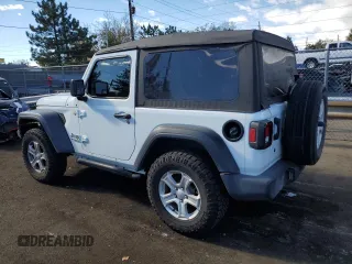 2018 Jeep Wrangler Sport with VIN 1C4GJXAN9JW331320, listed as a Copart auction lot 77883334 with 26,567 mi miles and Salvage title. Bid and sale history available at DreamBid. Image 2.