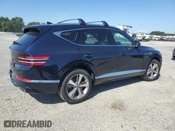2024 Genesis GV80 with VIN KMUHBDSB2RU200772, listed as a Copart auction lot 61244085 with 22,296 mi miles and Salvage title. Bid and sale history available at DreamBid. Image 3.