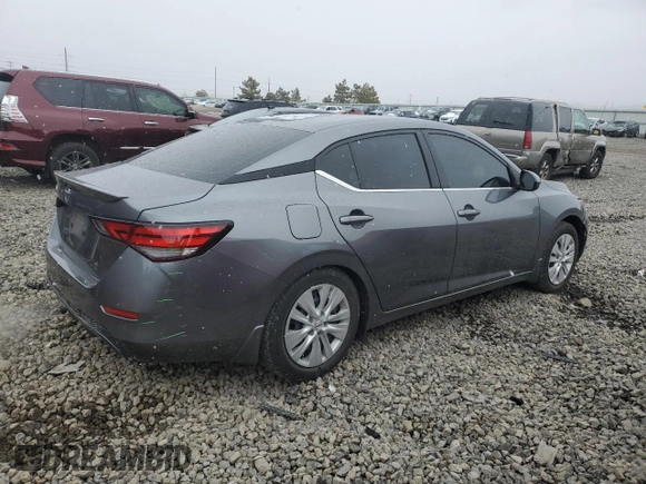 2022 Nissan Sentra S with VIN 3N1AB8BV4NY227830, listed as a Copart auction lot 47628615 with 42,299 mi miles and Salvage Title. Bid and sale history available at carsss.com. Image 3.