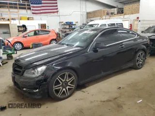 2013 Mercedes-Benz C 350 with VIN WDDGJ8JB9DG066818, listed as a Copart auction lot 50213595 with 206,300 mi miles and Salvage title. Bid and sale history available at DreamBid. Image 1.