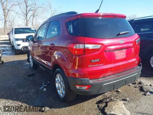 2019 Ford EcoSport SE with VIN MAJ3S2GE4KC262633, listed as a IAAI auction lot 41724149 with 72,495 mi miles and . Bid and sale history available at carsss.com. Image 3.