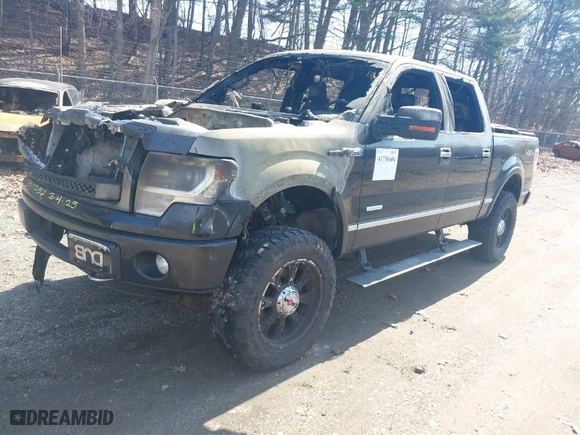 2013 Ford F-150 XL with VIN 1FTFW1ET2DFD39539, listed as a IAAI auction lot 41736604 with 160,085 mi miles. Bid and sale history available at carsss.com. Image 2.