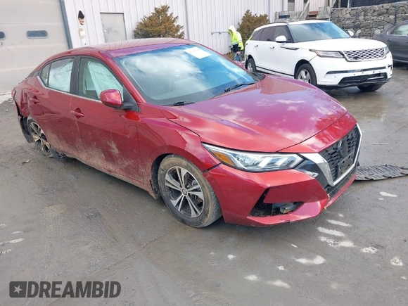 2021 Nissan Sentra SV with VIN 3N1AB8CV2MY316583, listed as a IAAI auction lot 41481784 with 25,985 mi miles and . Bid and sale history available at DreamBid. Image 1.