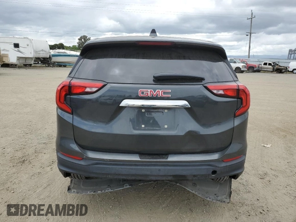 2018 GMC Terrain SLE with VIN 3GKALMEV8JL309845, listed as a Copart auction lot 54070435 with 64,224 mi miles and Salvage Title. Bid and sale history available at carsss.com. Image 6.