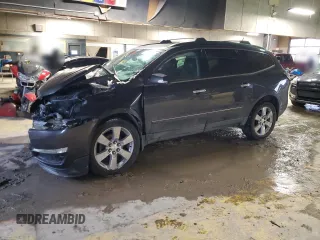 2015 Chevrolet Traverse LTZ with VIN 1GNKVJKD9FJ276025, listed as a Copart auction lot 45965035 with 160,552 mi miles and Salvage Title. Bid and sale history available at DreamBid. Image 1.
