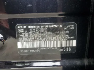 2022 Mitsubishi Eclipse Cross SE с VIN JA4ASWAAXNZ056405, выставлен на аукционе Copart как лот 79829844 с пробегом 32 253 миль миль и Списание • Salvage title. История ставок и продаж доступна на DreamBid. Изображение 15.