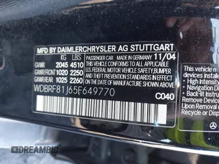 2005 Mercedes-Benz C 240 with VIN WDBRF81J65F649770, listed as a IAAI auction lot 41624644 with 185,722 mi miles and . Bid and sale history available at DreamBid. Image 9.