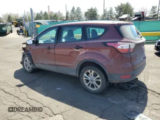 2018 Ford Escape S with VIN 1FMCU0F75JUC94927, listed as a Copart auction lot 52801365 with 81,683 mi miles and Salvage Title. Bid and sale history available at carsss.com. Image 2.