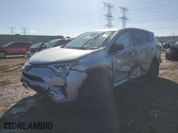 2018 Toyota RAV4 LE with VIN 2T3BFREV2JW730084, listed as a Copart auction lot 50386335 with 56,650 mi miles and Salvage Title. Bid and sale history available at carsss.com. Image 1.