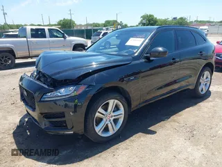 2018 Jaguar F-Pace 30t R-Sport with VIN SADCL2GX3JA283772, listed as a IAAI auction lot 42309251 with 86,601 mi miles and . Bid and sale history available at DreamBid. Image 18.