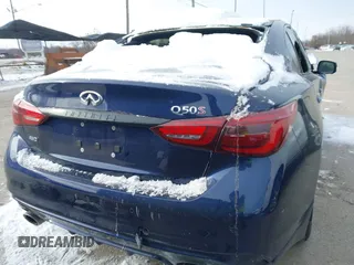 2021 Infiniti Q50 Red Sport 400 with VIN JN1FV7DR4MM880313, listed as a IAAI auction lot 41317967 with Not Provided miles and . Bid and sale history available at carsss.com. Image 16.