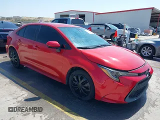2021 Toyota Corolla LE with VIN 5YFEPMAE1MP167563, listed as a IAAI auction lot 41870046 with 74,051 mi miles. Bid and sale history available at carsss.com. Image 1.