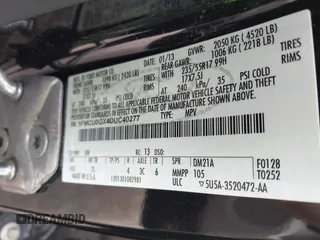 2013 Ford Escape SE with VIN 1FMCU0GX4DUC40277, listed as a IAAI auction lot 42201196 with 46,157 mi miles and . Bid and sale history available at carsss.com. Image 9.