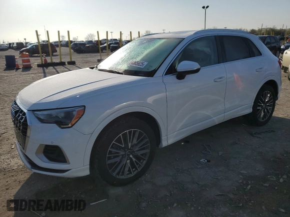 2022 Audi Q3 Premium with VIN WA1AUCF31N1001715, listed as a Copart auction lot 51365625 with 27,666 mi miles and Non repairable. Bid and sale history available at DreamBid. Image 1.