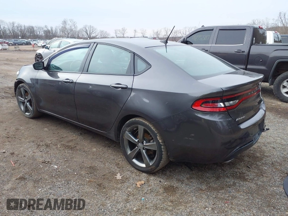 2015 Dodge Dart GT with VIN 1C3CDFEB3FD278086, listed as a IAAI auction lot 41717408 with 99,761 mi miles. Bid and sale history available at carsss.com. Image 3.