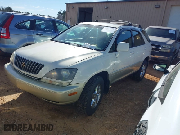 1999 Lexus RX 300 Luxury SUV with VIN JT6HF10U2X0076430, listed as a IAAI auction lot 41389012 with 257,695 mi miles. Bid and sale history available at carsss.com. Image 2.