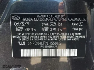 2020 Hyundai Elantra SEL with VIN 5NPD84LF9LH558115, listed as a IAAI auction lot 41702751 with 31,164 mi miles. Bid and sale history available at carsss.com. Image 9.
