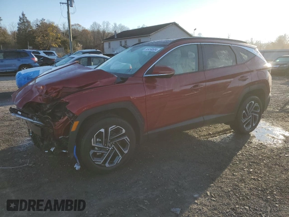 2025 Hyundai Tucson Limited with VIN 5NMJECDE5SH462585, listed as a Copart auction lot 80458534 with 820 mi miles and Salvage Title. Bid and sale history available at carsss.com. Image 1.