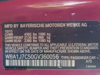 2016 BMW 2 Series M235i with VIN WBA1J7C50GV360056, listed as a IAAI auction lot 41560487 with 120,208 mi miles and . Bid and sale history available at carsss.com. Image 9.