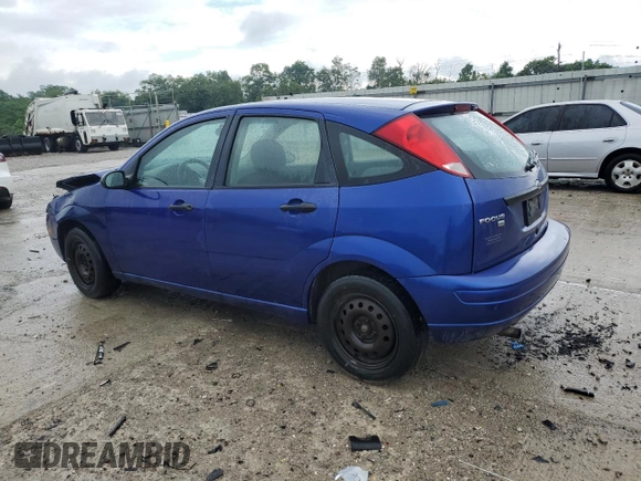 2005 Ford Focus S with VIN 3FAFP37N35R156460, listed as a Copart auction lot 58781635 with 231,066 mi miles and Salvage title. Bid and sale history available at DreamBid. Image 2.
