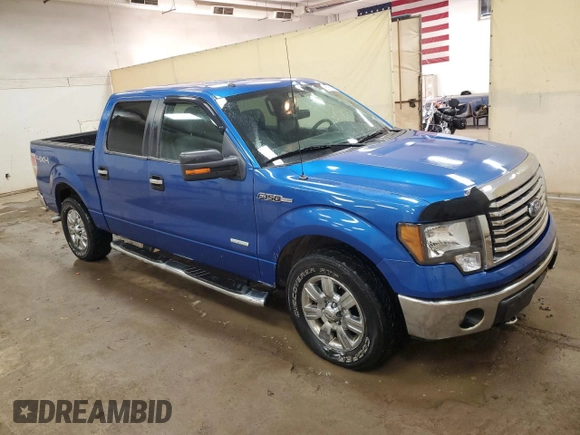 2012 Ford F-150 XL with VIN 1FTFW1ET9CFA94317, listed as a Copart auction lot 51511255 with 174,780 mi miles and Clean Title. Bid and sale history available at carsss.com. Image 4.