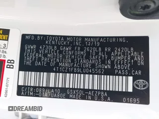 2020 Toyota Avalon Limited z VIN 4T1CZ1FB9LU045562, wystawiony jako IAAI lot #42111643 z przebiegiem 24 065 mil mil oraz . Historia ofert i sprzedaży dostępna na DreamBid. Obrazek 9.
