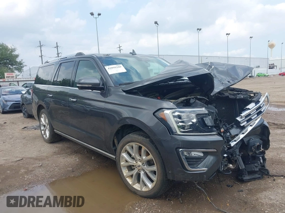 2018 Ford Expedition Max Limited z VIN 1FMJK2ATXJEA70785, wystawiony jako IAAI lot #42099109 z przebiegiem 118 144 mil mil oraz . Historia ofert i sprzedaży dostępna na DreamBid. Obrazek 1.