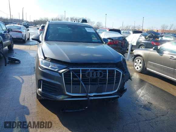 2021 Audi Q7 Premium with VIN WA1AJAF79MD029047, listed as a IAAI auction lot 41667083 with 1 mi miles. Bid and sale history available at carsss.com. Image 12.