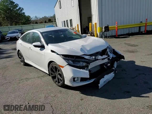 2020 Honda Civic Sedan Sport with VIN 2HGFC2F80LH596822, listed as a Copart auction lot 50252135 with 51,410 mi miles and Salvage Title. Bid and sale history available at carsss.com. Image 11.