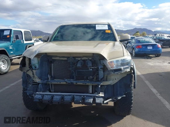 2017 Toyota Tacoma SR5 with VIN 3TMDZ5BN5HM020766, listed as a IAAI auction lot 41778367 with 100,048 mi miles. Bid and sale history available at carsss.com. Image 6.