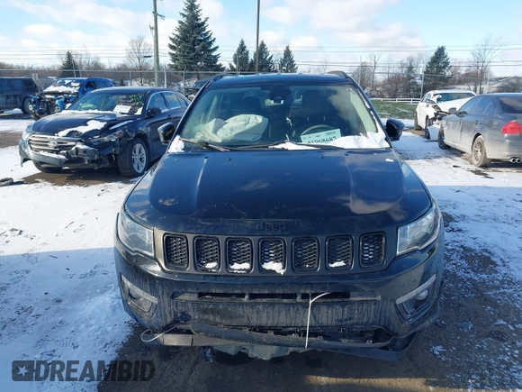 2019 Jeep Compass Latitude with VIN 3C4NJDBB9KT794074, listed as a IAAI auction lot 41068687 with 106,947 mi miles and . Bid and sale history available at DreamBid. Image 12.