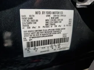 2024 Ford Explorer XLT with VIN 1FMSK8DH3RGA50909, listed as a Copart auction lot 56539375 with 26,700 mi miles and Clean title. Bid and sale history available at DreamBid. Image 13.
