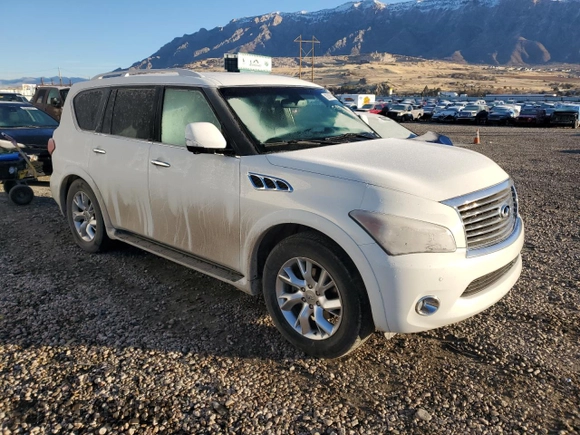 2012 Infiniti QX56 8-passenger with VIN JN8AZ2NCXC9316633, listed as a Copart auction lot 82306714 with 237,352 mi miles and Clean Title. Bid and sale history available at carsss.com. Image 4.