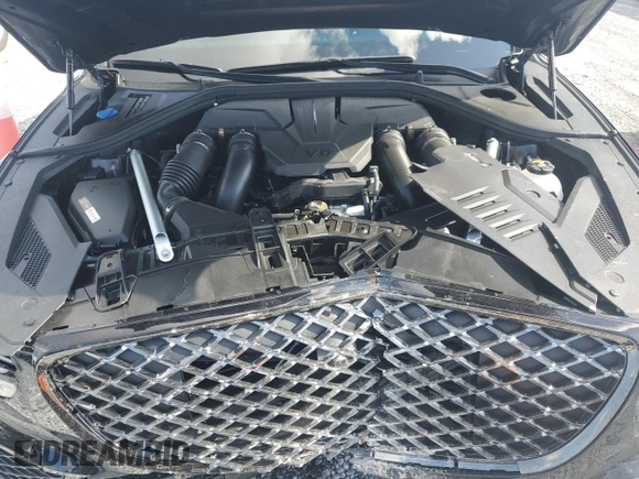 2025 Genesis GV70 Sport with VIN 5NMMCDTC0SH031404, listed as a Copart auction lot 56871775 with 1,687 mi miles and Salvage title. Bid and sale history available at DreamBid. Image 12.