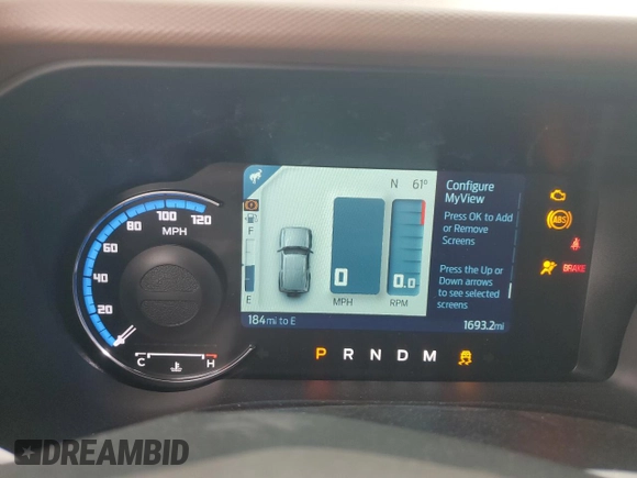 2024 Ford Bronco Outer Banks with VIN 1FMDE8BH3RLB22749, listed as a Copart auction lot 42867855 with 1,693 mi miles and Salvage Title. Bid and sale history available at DreamBid. Image 9.