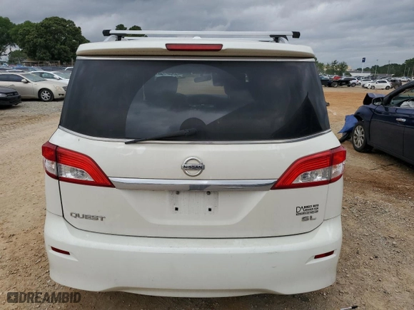 2015 Nissan Quest S with VIN JN8AE2KP8F9121606, listed as a Copart auction lot 54638664 with 104,186 mi miles. Bid and sale history available at carsss.com. Image 6.