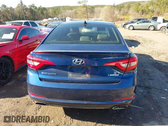 2015 Hyundai Sonata 2.4L Sport with VIN 5NPE34AF9FH018371, listed as a IAAI auction lot 41761866 with 248,069 mi miles. Bid and sale history available at carsss.com. Image 16.