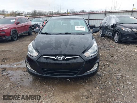2013 Hyundai Accent GLS with VIN KMHCU4AE9DU379870, listed as a IAAI auction lot 41534029 with 102,610 mi miles. Bid and sale history available at carsss.com. Image 12.